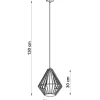 Pendelleuchte DEMI Weiß - 1x E27 Fassung - max. 60W - exkl. LED's