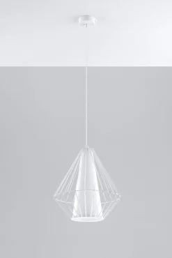 Pendelleuchte DEMI Weiß - 1x E27 Fassung - max. 60W - exkl. LED's