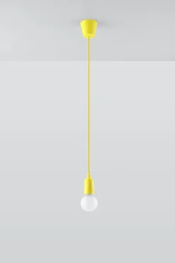 Pendelleuchte DIEGO 1 Gelb - 1x E27 Fassung - max. 60W - exkl. LED's