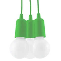 Pendelleuchte DIEGO 3 Grün - 3x E27 Fassung - max. 3x60W - exkl. LED's