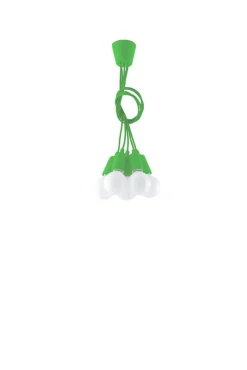 Pendelleuchte DIEGO 5 Grün - 5x E27 Fassung - max. 5x60W - exkl. LED's