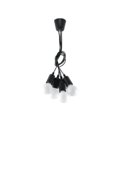 Pendelleuchte DIEGO 5 Schwarz - 5x E27 Fassung - max. 5x60W - exkl. LED's