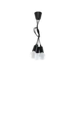 Pendelleuchte DIEGO 3 Schwarz - 3x E27 Fassung - max. 3x60W - exkl. LED's