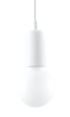 Pendelleuchte DIEGO 1 Weiß - 1x E27 Fassung - max. 60W - exkl. LED's