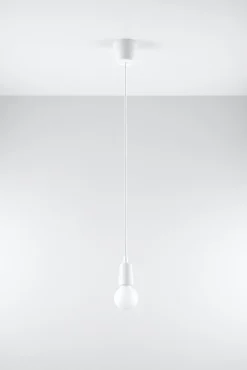 Pendelleuchte DIEGO 1 Weiß - 1x E27 Fassung - max. 60W - exkl. LED's
