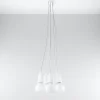 Pendelleuchte DIEGO 5 Weiß - 5x E27 Fassung - max. 5x60W - exkl. LED's