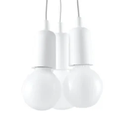 Pendelleuchte DIEGO 3 Weiß - 3x E27 Fassung - max. 3x60W - exkl. LED's