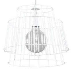 Pendelleuchte GATE Weiß - 1x E27 Fassung - max. 60W - exkl. LED's