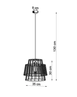 Pendelleuchte GATE Weiß - 1x E27 Fassung - max. 60W - exkl. LED's