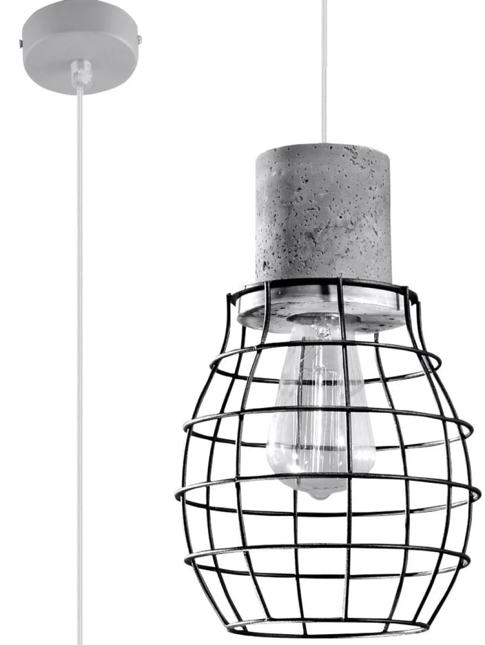 Pendelleuchte LUGO - 1x E27 Fassung - max. 60W - exkl. LED's