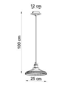 Pendelleuchte MARE 1 - 1x E27 Fassung - max. 60W - exkl. LED's