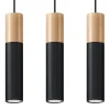 Pendelleuchte PABLO 3 Schwarz - 3x GU10 Fassung - max. 3x40W - exkl. LED's