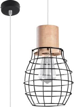 Pendelleuchte RIDA - 1x E27 Fassung - max. 60W - exkl. LED's