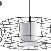 Pendelleuchte SALERNO Schwarz - 1x E27 Fassung - max. 60W - exkl. LED's