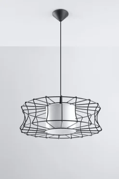 Pendelleuchte SALERNO Schwarz - 1x E27 Fassung - max. 60W - exkl. LED's