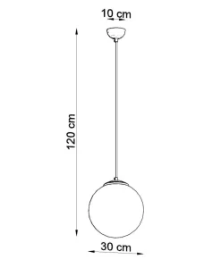 Pendelleuchte UGO 30 - 1x E27 Fassung - max. 60W - exkl. LED's
