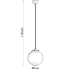 Pendelleuchte UGO 20 - 1x E27 Fassung - max. 60W - exkl. LED's