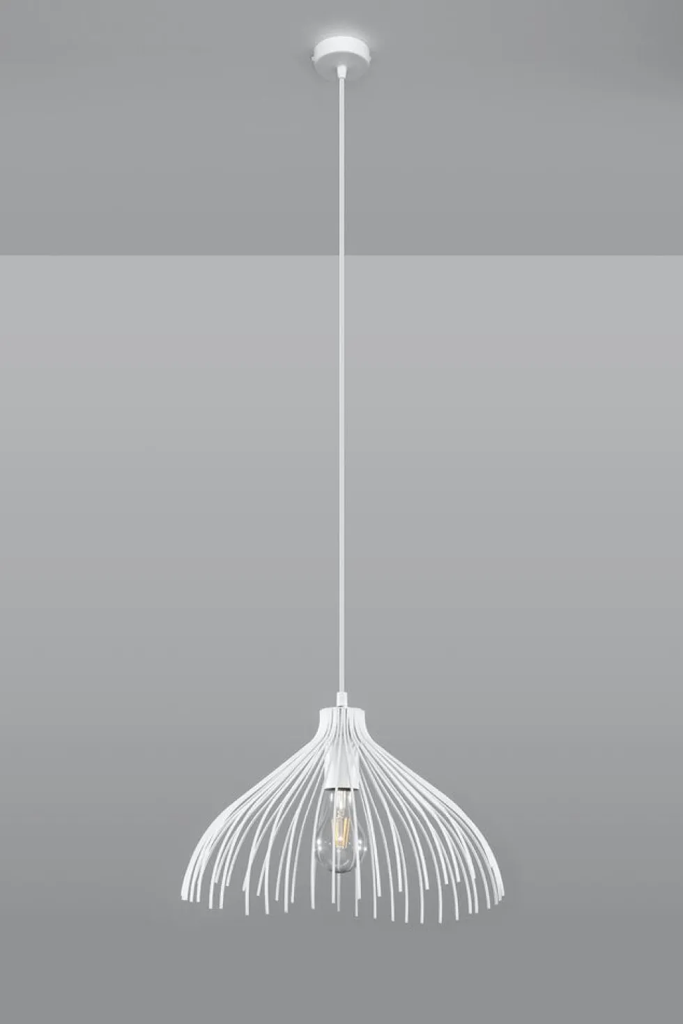 Pendelleuchte UMB Weiß - 1x E27 Fassung - max. 60W - exkl. LED's