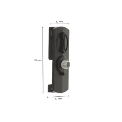 1-Phasen Schienenadapter - Slim fit - Schwarz