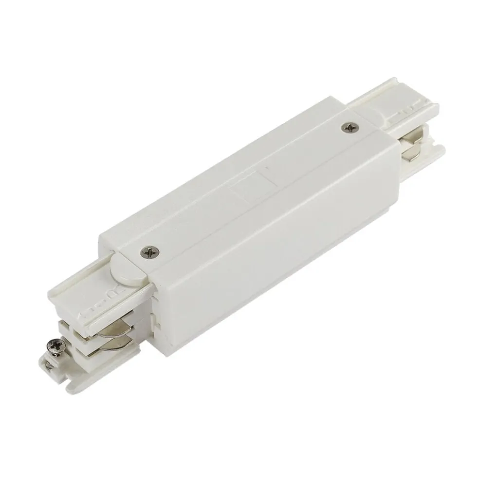 3-Phasen Schienensystem - Stromeinspeiser Mittelstück - Weiß