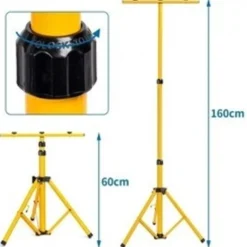 Professional LED Baustrahler - 2x30W 5400 Lumen - 4000K - IP65