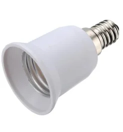 Reduzierstück Adapter E14 auf E27 Weiß max. 60W
