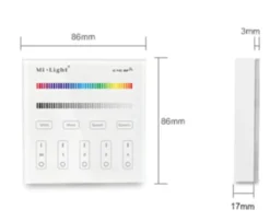 RGB+CCT Wandcontroller 4 Zone