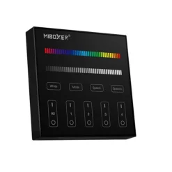 RGB+CCT Wandsteuerung - 4 Zonen - Schwarz