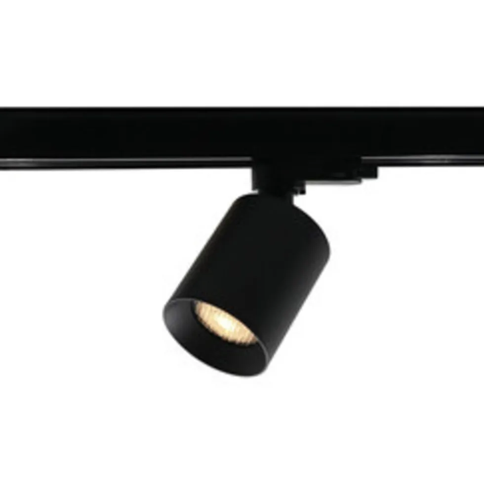 Schienenstrahler Schwarz – Megano 3-phasig – GU10-Fassung – Einzelleuchte – Aluminium