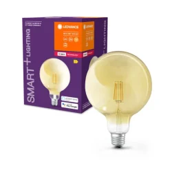 Smart+ Zigbee E27 Globe Classic Fadenlampe Gold 6W 680lm - 825 Extra Warmweiß | Dimmbar - Ersatz für 50W