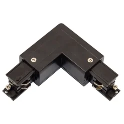 SPS 2 Schienenstrahler Eckverbinder L-Stück rechts Schwarz