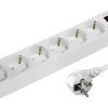 Steckdosenleiste 6-fach mit An- und Ausschalter- 1.5m Stecker