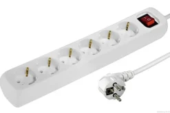 Steckdosenleiste 6-fach mit An- und Ausschalter- 1.5m Stecker