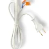 Stromkabel mit Stecker und WAGO Lüsterklemmen - 3 Meter - 2-polig - 230V