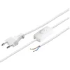 Stromkabel mit Stecker und Wago Lüsterklemmen - 1,5 Meter - 2-polig - 230V - mit Ein- und Ausschalter