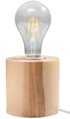 Tischleuchte SALGADO Holz - 1x E27 Fassung - max. 60W - exkl. LED's