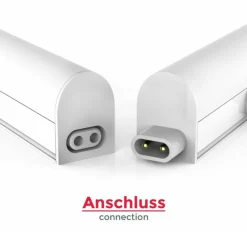 T5 LED Küchenunterbauleuchte - 90cm - Lichtfarbe optional - komplett mit 0,6m Anschlusskabel und Ein- / Ausschalter - 12W entspricht 100W