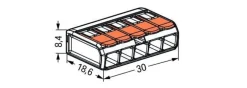 Verbindungsklemme 5-polig 0.14-4 mm² 221-415 - 25 Stück
