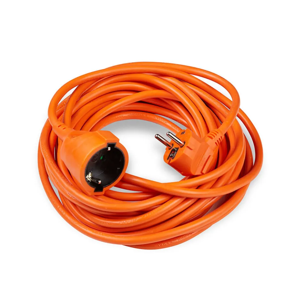 Verlängerungskabel 10 Meter - H05VV-F3G1,5 geerdet - orange