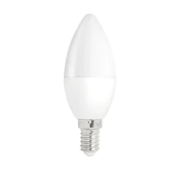 Vorteilspack 10 Stück - E14 LED Kerzenlampe - Typ C37 - 3W entspricht 25W - 3000K Warmweiß