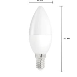 Vorteilspack 10 Stück - E14 LED Kerzenlampe - 1W entspricht 10W - 3000K Warmweiß