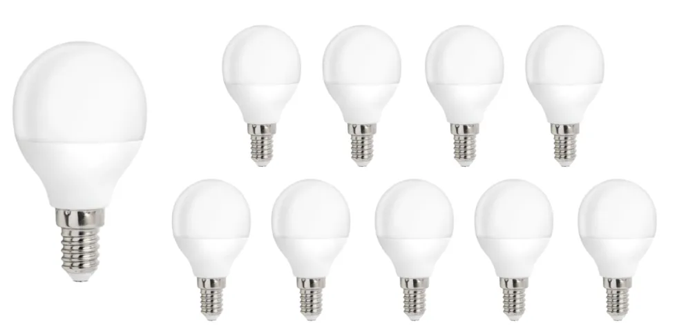 Vorteilspack 10 Stück - E14 LED Lampen - 8W entspricht 60W - 3000K Warmweiß