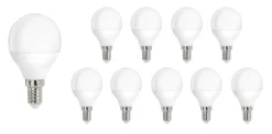 Vorteilspack 10 Stück - E14 LED Lampe - 1W entspricht 10W - 3000K Warmweiß