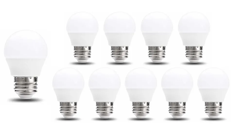 Vorteilspack 10 Stück - E27 LED Lampe - 6W entspricht 50W - G45 - 3000K Warmweiß