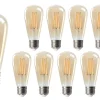 Vorteilspack 10 Stück - E27 LED Lampen - hoch - dimmbar - 4W entspricht 40W - 2200K extra Warmweiß