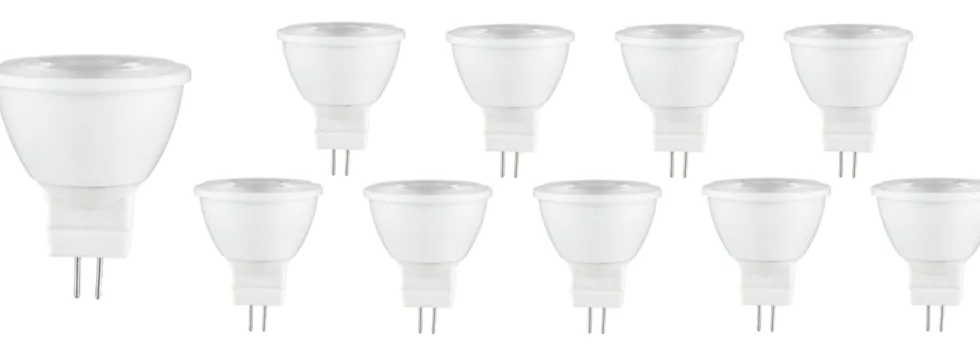 Vorteilspack 10 Stück - GU4 LED Spots - 3W entspricht 25W - Lichtfarbe optional