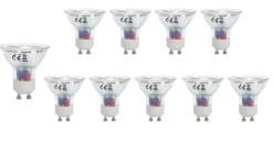 Vorteilspack 10x LED GU10 - 3W entspricht 26W - 2700K Warmweiß