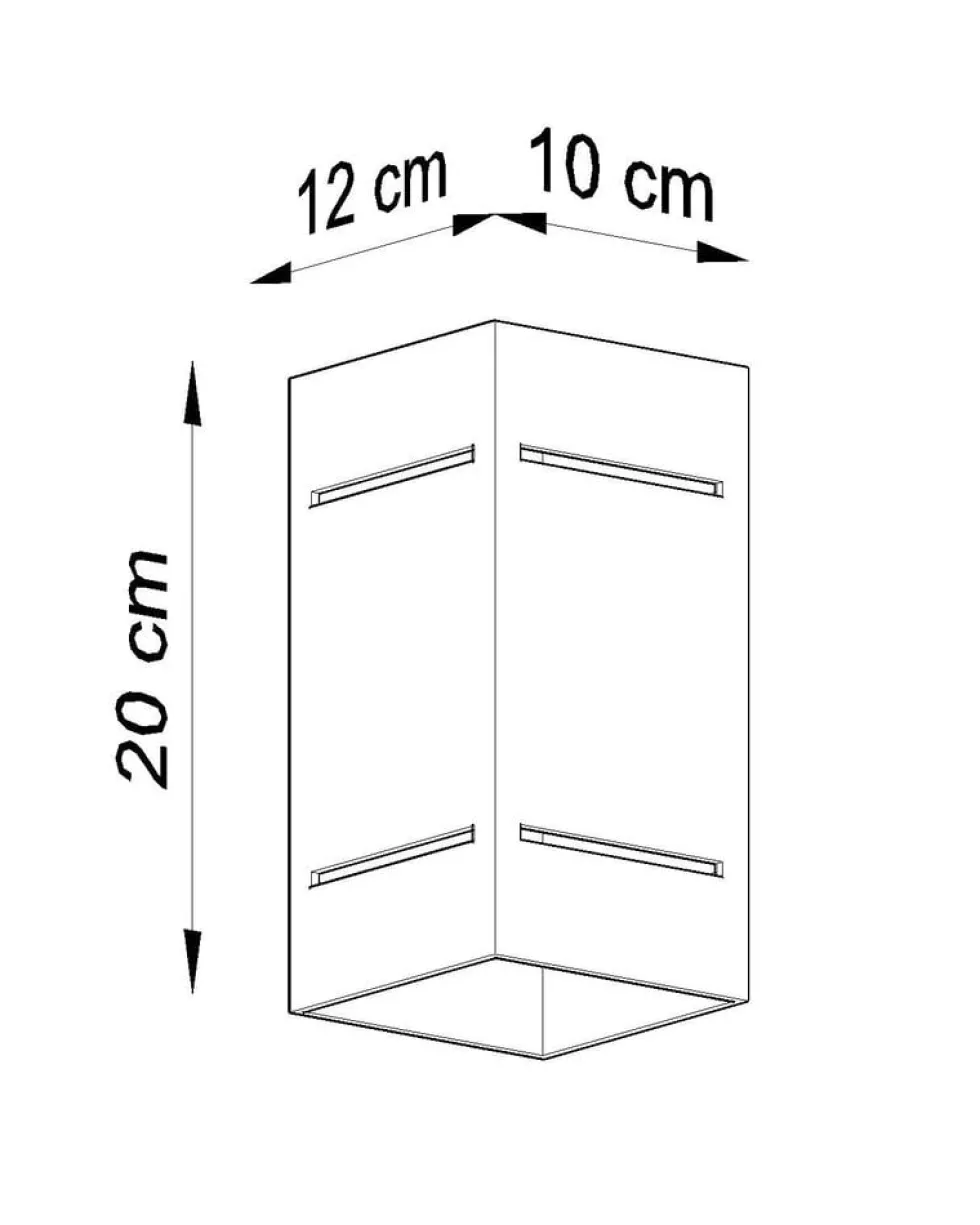 Wandleuchte BLOCCO Grau - 1x G9 Fassung - max. 40W - exkl. LED's