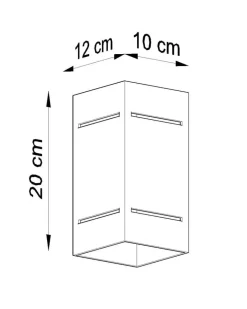 Wandleuchte BLOCCO Schwarz - 1x G9 Fassung - max. 40W - exkl. LED's
