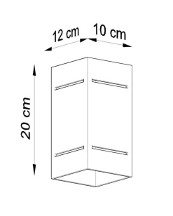 Wandleuchte BLOCCO Weiß - 1x G9 Fassung - max. 40W - exkl. LED's